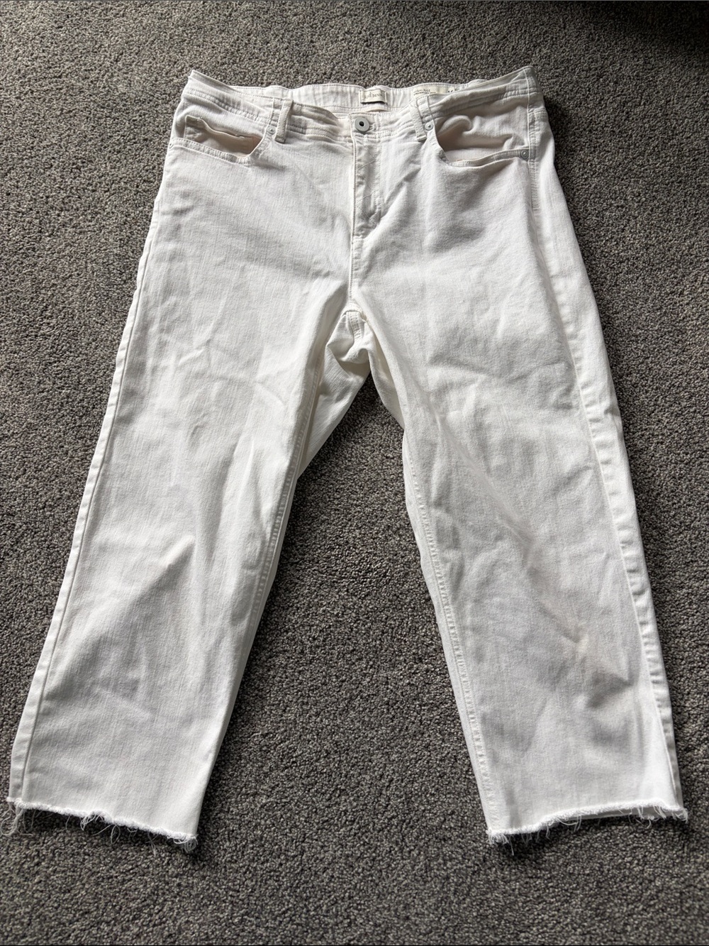 J. Jill white denim pants